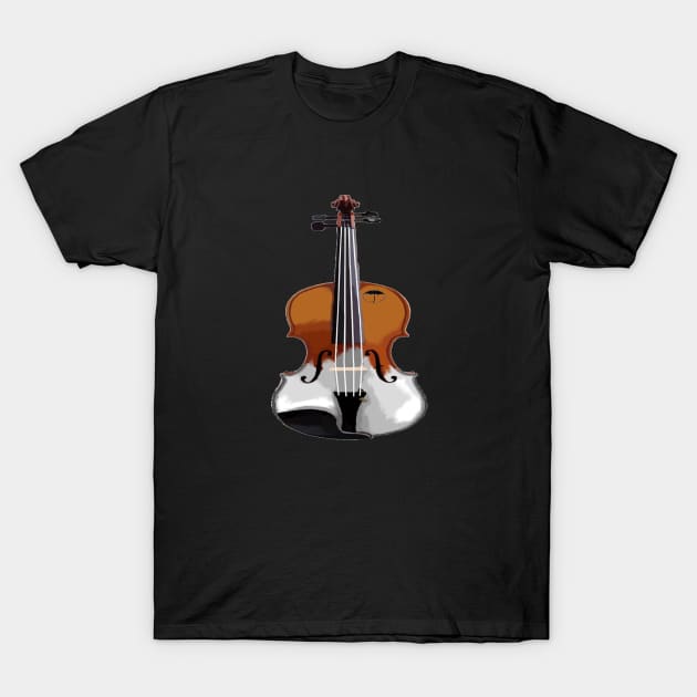 The White Violin T-Shirt by PunkxCass